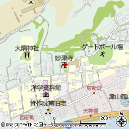 妙津寺周辺の地図