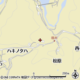 愛知県豊田市豊松町ツハヤキ周辺の地図