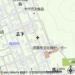 静岡県沼津市志下周辺の地図