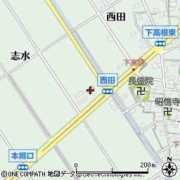 愛知県豊明市沓掛町志水59周辺の地図