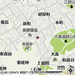 愛知県名古屋市緑区大高町西門田3周辺の地図