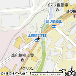 土橋町２周辺の地図