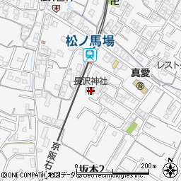 長沢神社周辺の地図