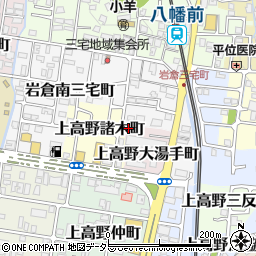 京都府京都市左京区上高野大湯手町5-13周辺の地図