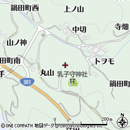 愛知県豊田市鍋田町丸山周辺の地図