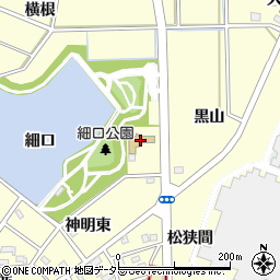愛知県みよし市明知町（細口浦）周辺の地図