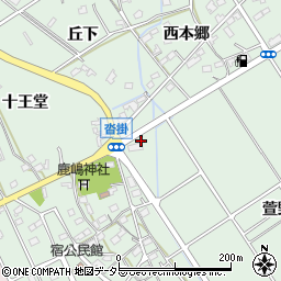 愛知県豊明市沓掛町（萱野）周辺の地図