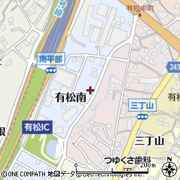 愛知県名古屋市緑区有松南412周辺の地図