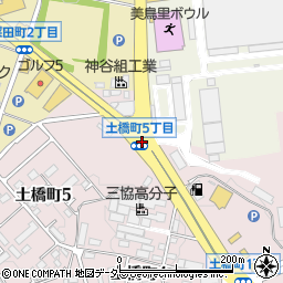 土橋町５周辺の地図