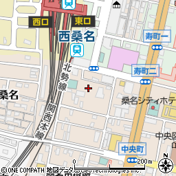 三重県桑名市中央町1丁目86周辺の地図