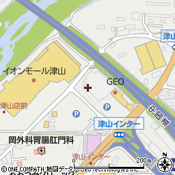 たこ風船イオンモール津山店周辺の地図