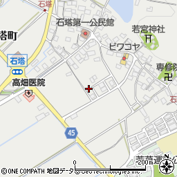 滋賀県東近江市石塔町1427周辺の地図