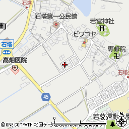 滋賀県東近江市石塔町1435周辺の地図