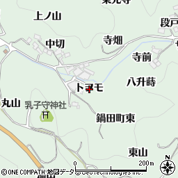 愛知県豊田市鍋田町トヲモ周辺の地図