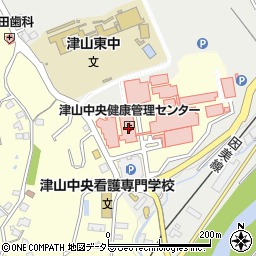津山中央健康管理センター周辺の地図