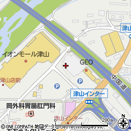 ネルパラネイルカウンター　イオン津山ＳＣ店周辺の地図