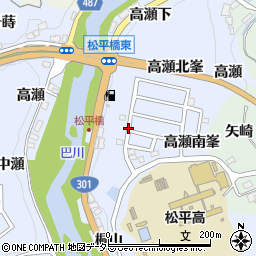 愛知県豊田市鵜ケ瀬町渡瀬周辺の地図