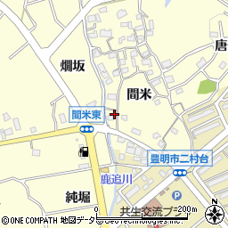 間米集会所周辺の地図