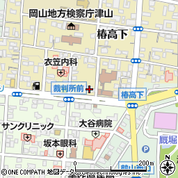 岡山県津山市椿高下46周辺の地図