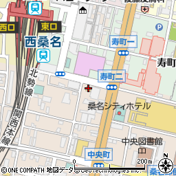 三重県桑名市中央町1丁目69周辺の地図