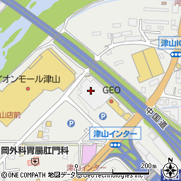 オートバックス津山インター店周辺の地図