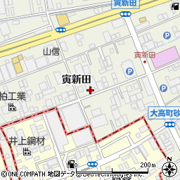 愛知県名古屋市緑区大高町寅新田周辺の地図