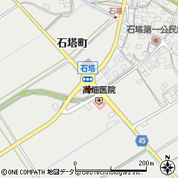 滋賀県東近江市石塔町532周辺の地図