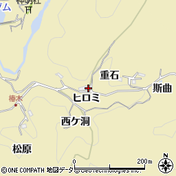 愛知県豊田市豊松町（ヒロミ）周辺の地図