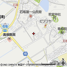 滋賀県東近江市石塔町1429周辺の地図
