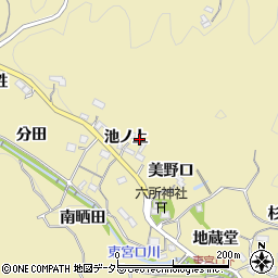 愛知県豊田市坂上町池ノ上周辺の地図