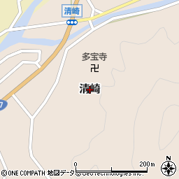 愛知県設楽町（北設楽郡）清崎周辺の地図