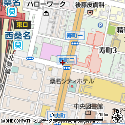 岡地証券株式会社　桑名支店周辺の地図