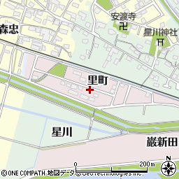 三重県桑名市里町周辺の地図