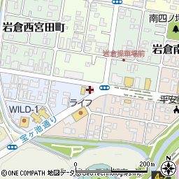 京都信用金庫岩倉支店周辺の地図