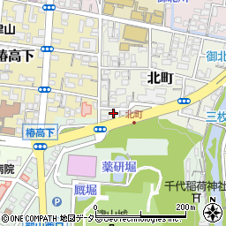 岡山県津山市北町48周辺の地図