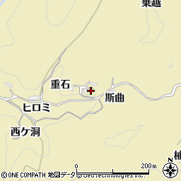 愛知県豊田市豊松町斯曲9周辺の地図