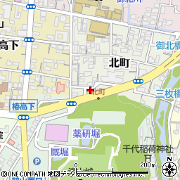 岡山県津山市北町49周辺の地図