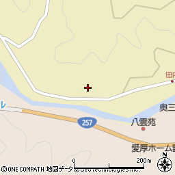 愛知県北設楽郡設楽町田内起周辺の地図