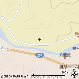 愛知県設楽町（北設楽郡）田内（起）周辺の地図