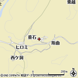 愛知県豊田市豊松町斯曲5周辺の地図