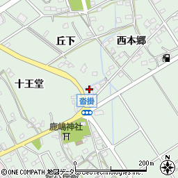 愛知県豊明市沓掛町垣ノ内周辺の地図