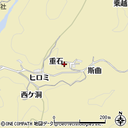 愛知県豊田市豊松町斯曲4周辺の地図