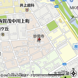 妙晃寺周辺の地図