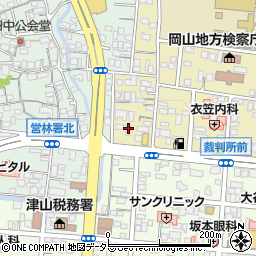 岡山県津山市椿高下4周辺の地図