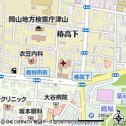 岡山県美作保健所　保健課保健対策班周辺の地図