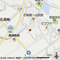滋賀県東近江市石塔町619周辺の地図