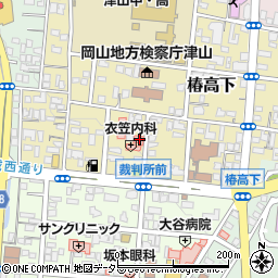 岡山県津山市椿高下39周辺の地図