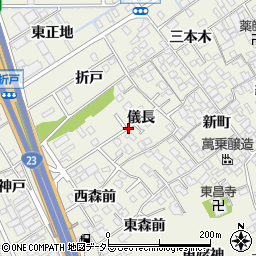 愛知県名古屋市緑区大高町儀長周辺の地図
