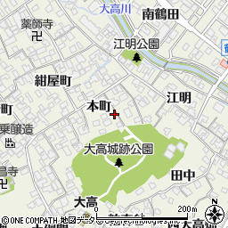 愛知県名古屋市緑区大高町本町38周辺の地図