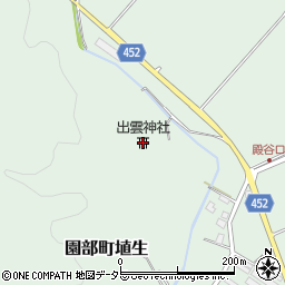 出雲神社周辺の地図